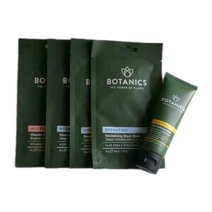 NEW Botanics Power of Plants - Bright Vitamin, Hydrating Sheet Mask & Scrub SET